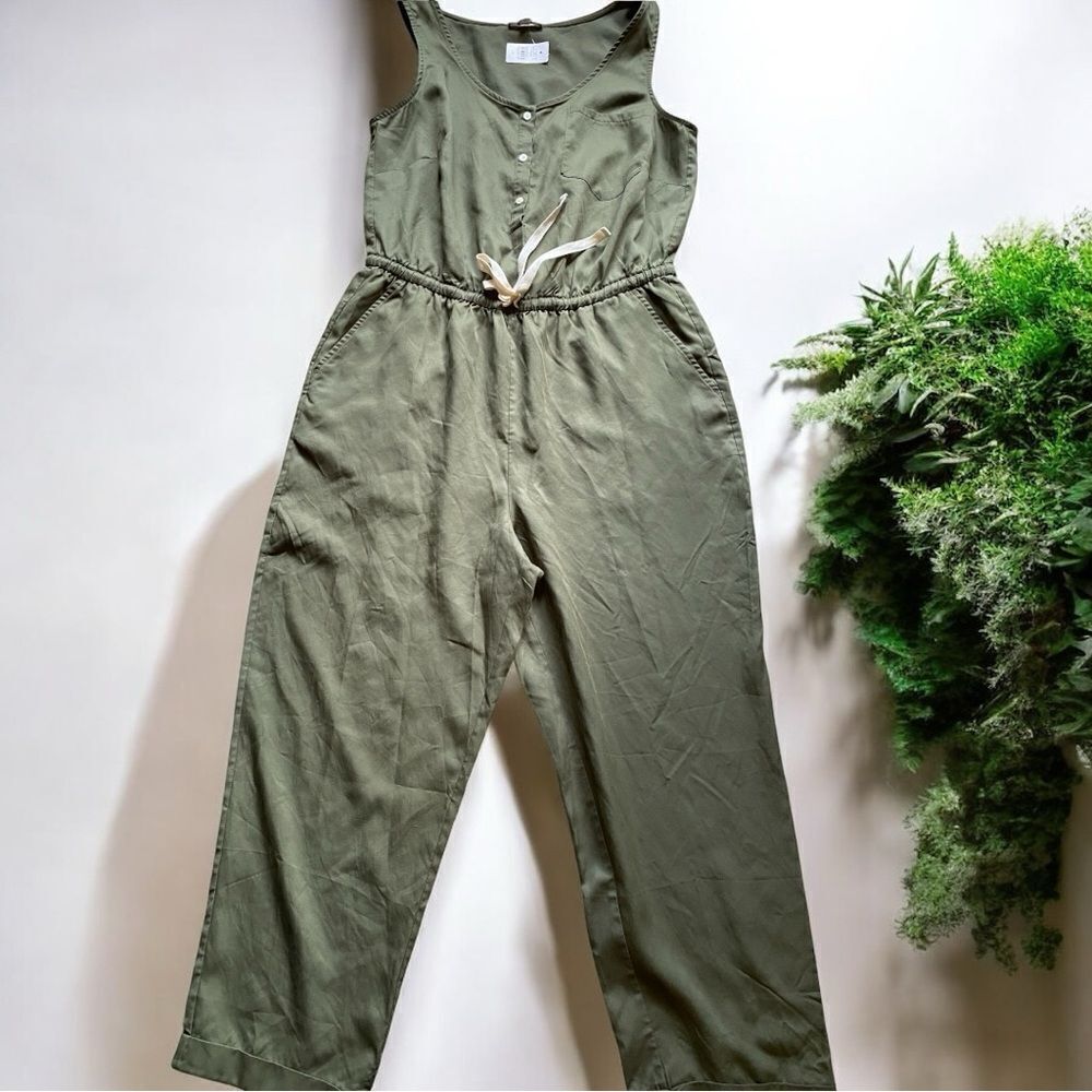LOFT Factory Sleeveless Jumpsuit – Olive Green – Size Medium – NWT